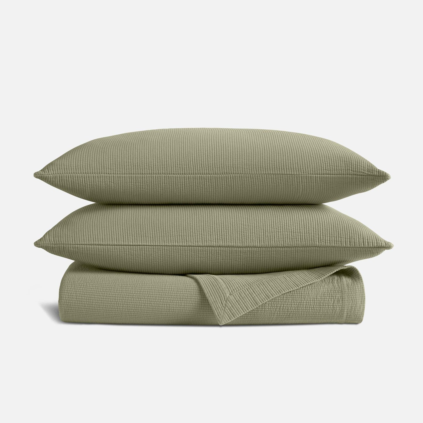 Ribbed Matelasse Quilt Set