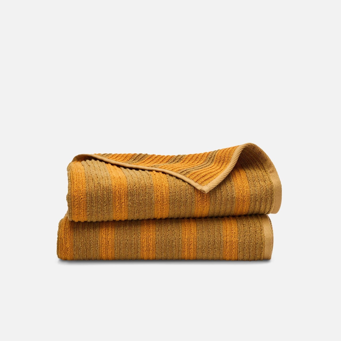 Ribbed Cotton TENCELTM Bath Towels Set of 2