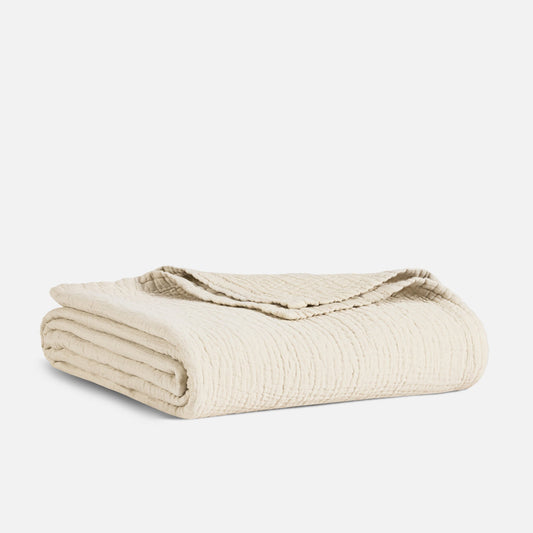 Breezeweave Crinkle Cotton Bed Blanket