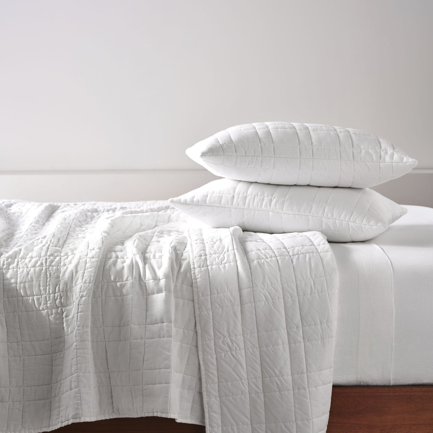 Washed European Linen Quilt Set
