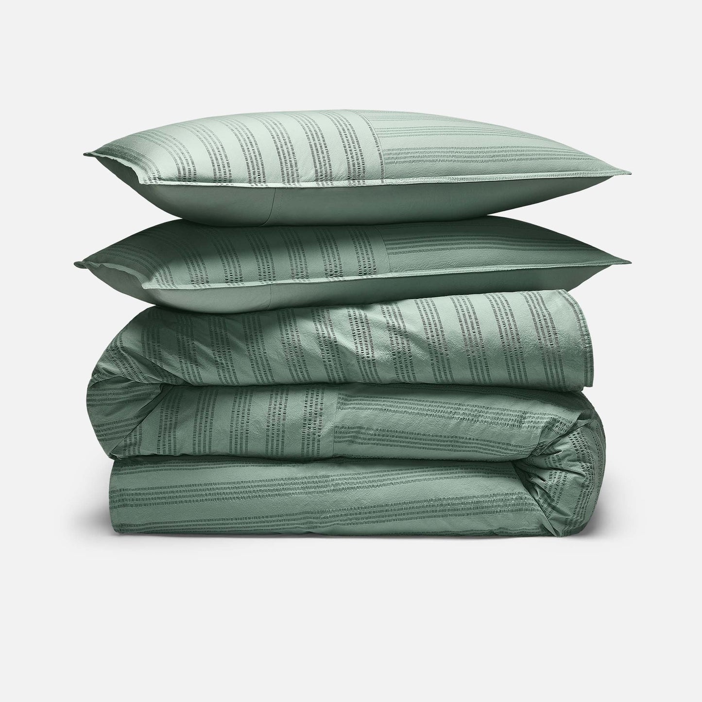 Seersucker Classic Percale Duvet Set