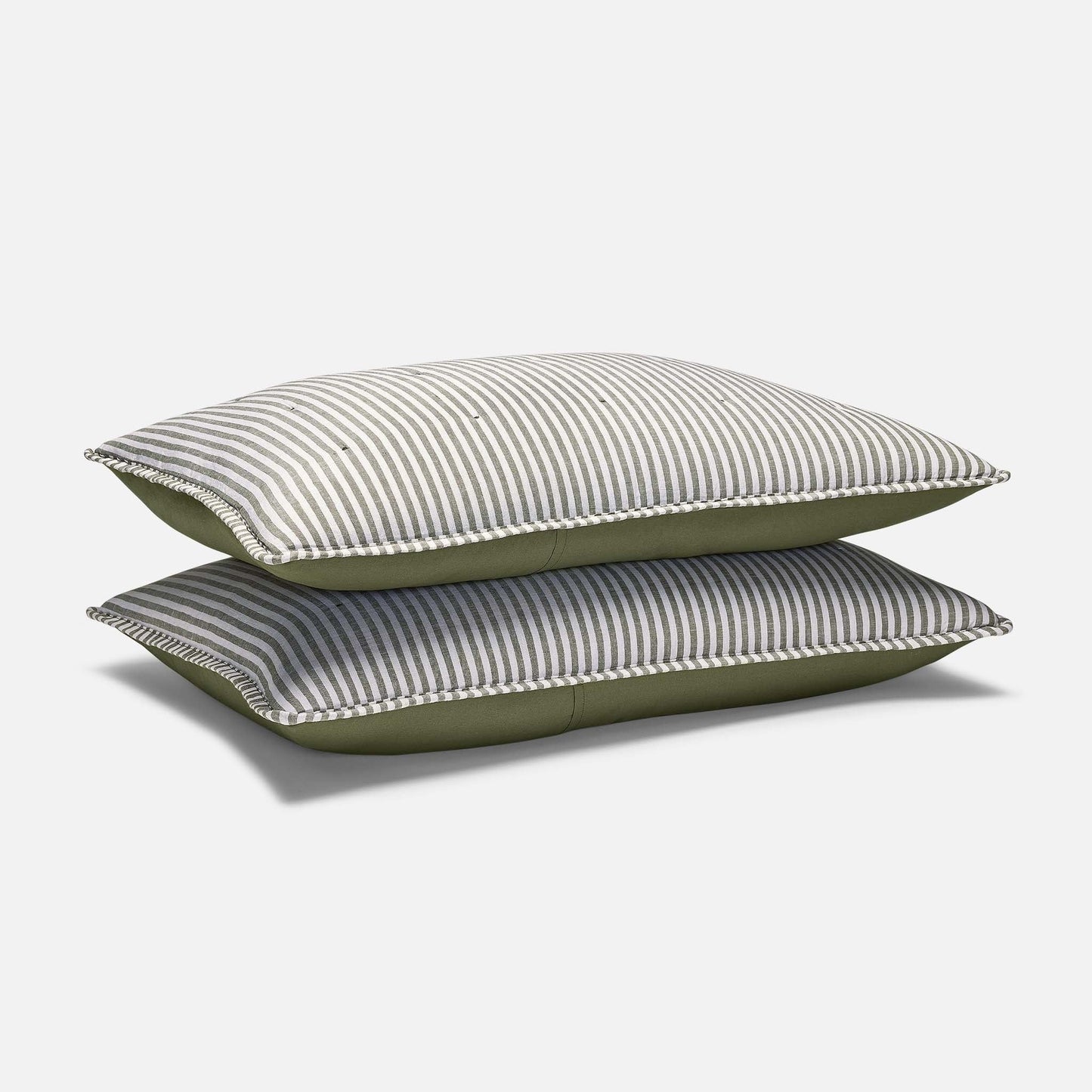 Washed European Linen Quilted Sham Set