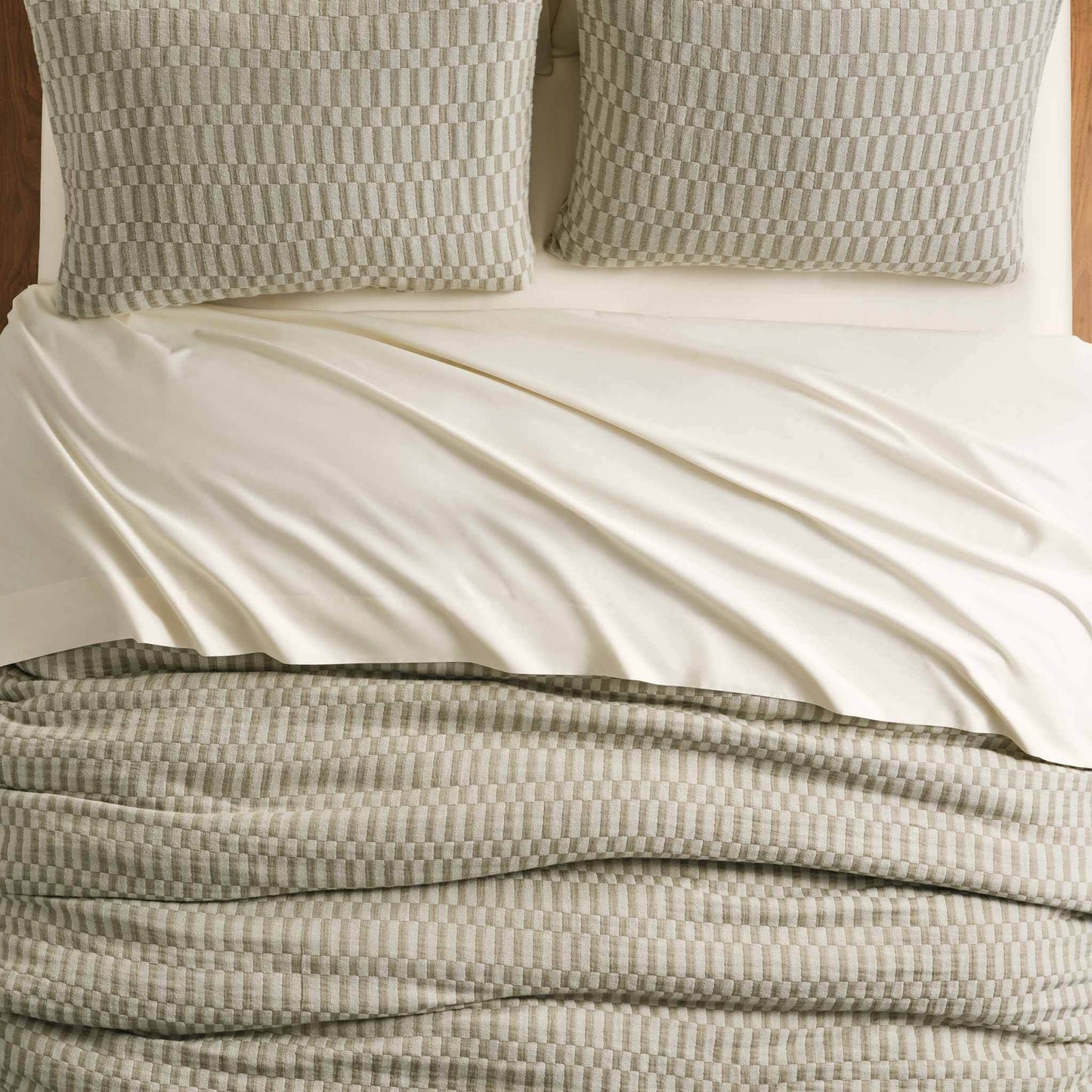 Woven Checkerboard Duvet Set