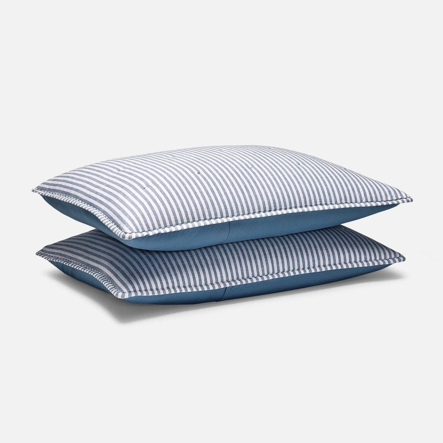 Washed European Linen Quilted Sham Set