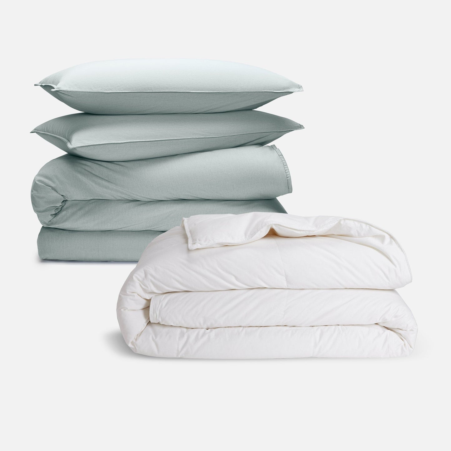 Washed Classic Percale Duvet Set Bundle