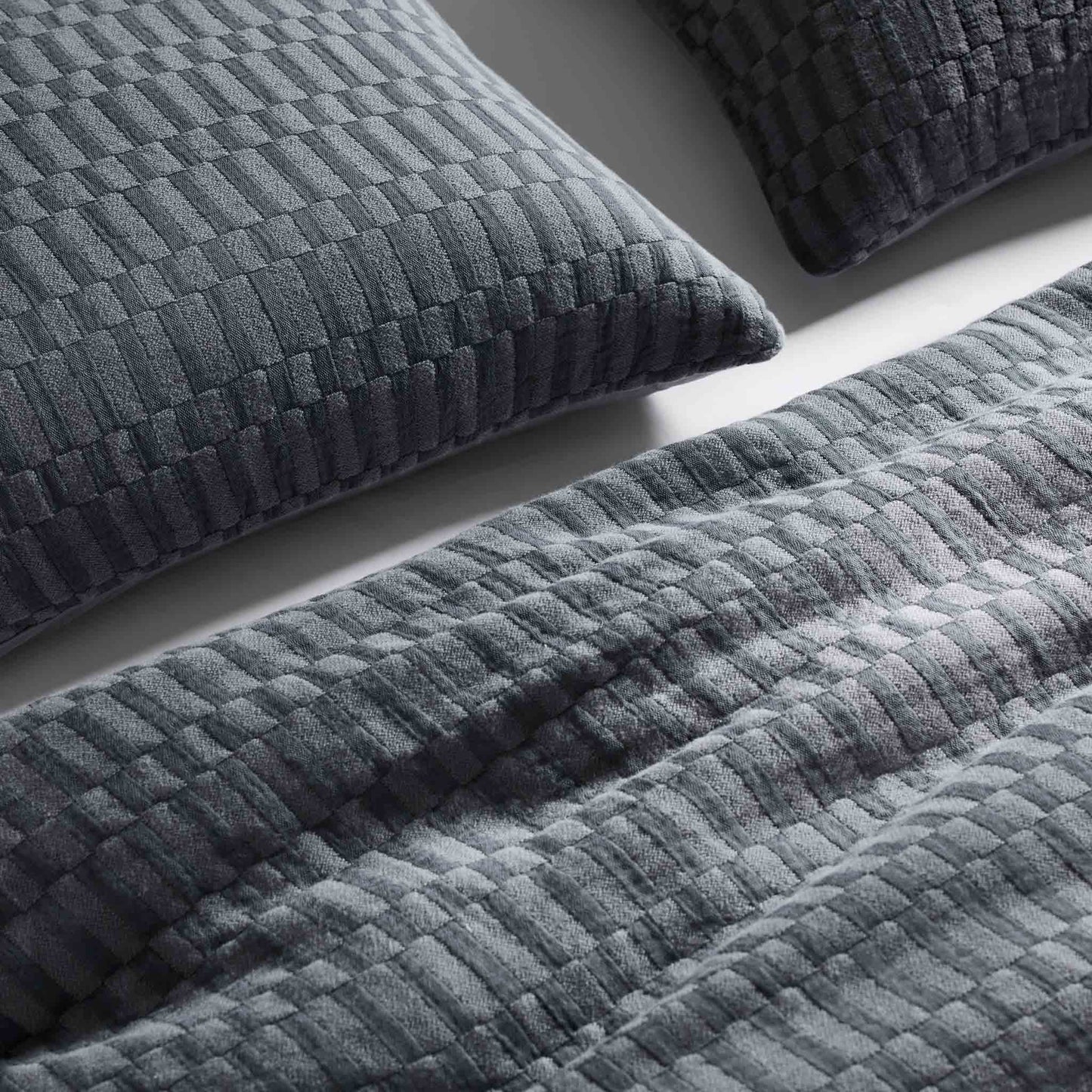 Woven Checkerboard Sham Set