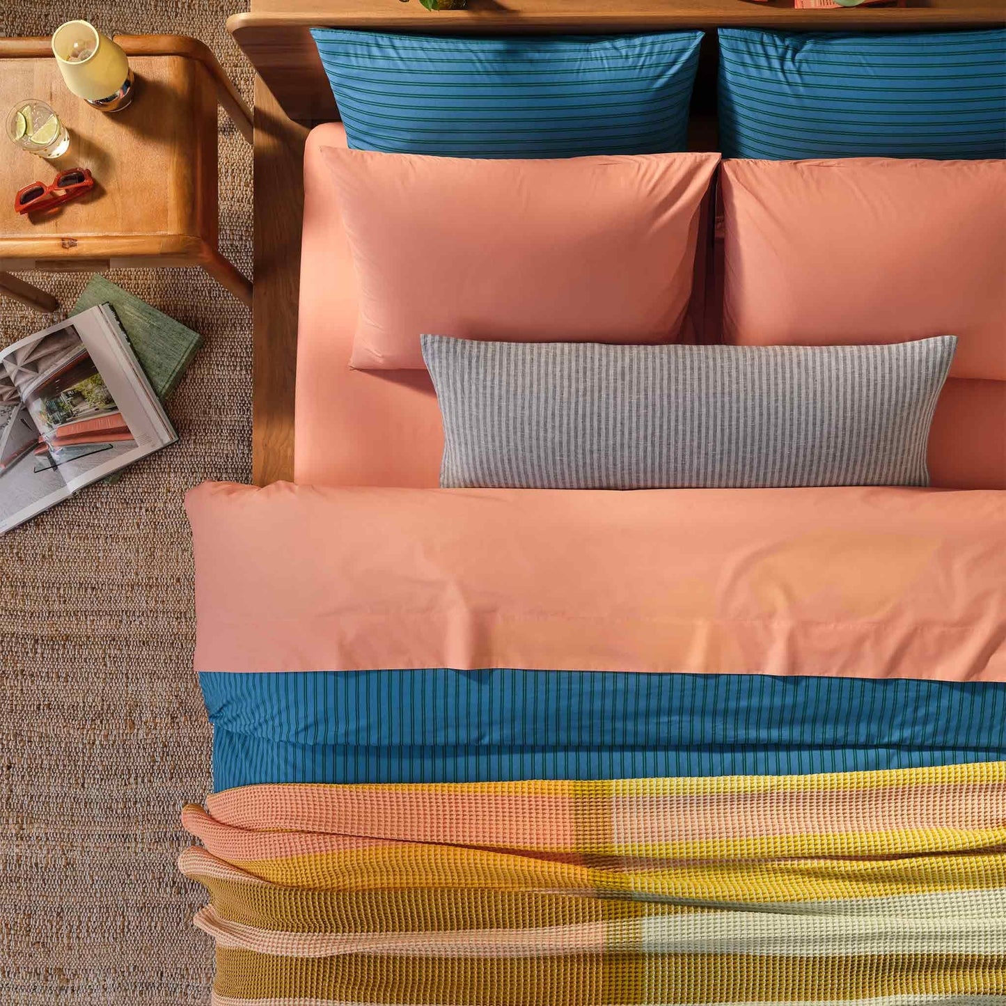 Washed European Linen Lumbar Pillow Cover