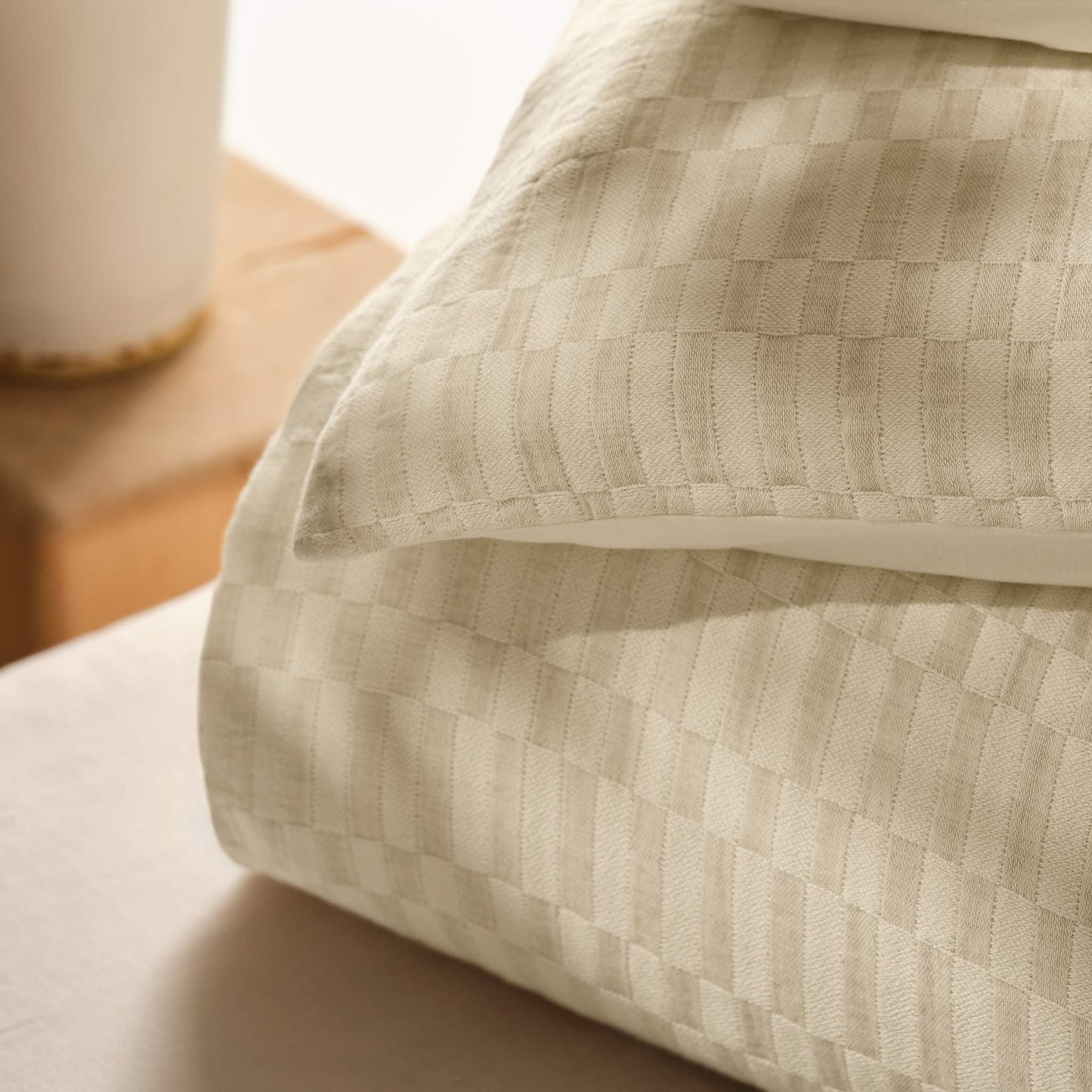 Woven Checkerboard Duvet Cover - Last Call