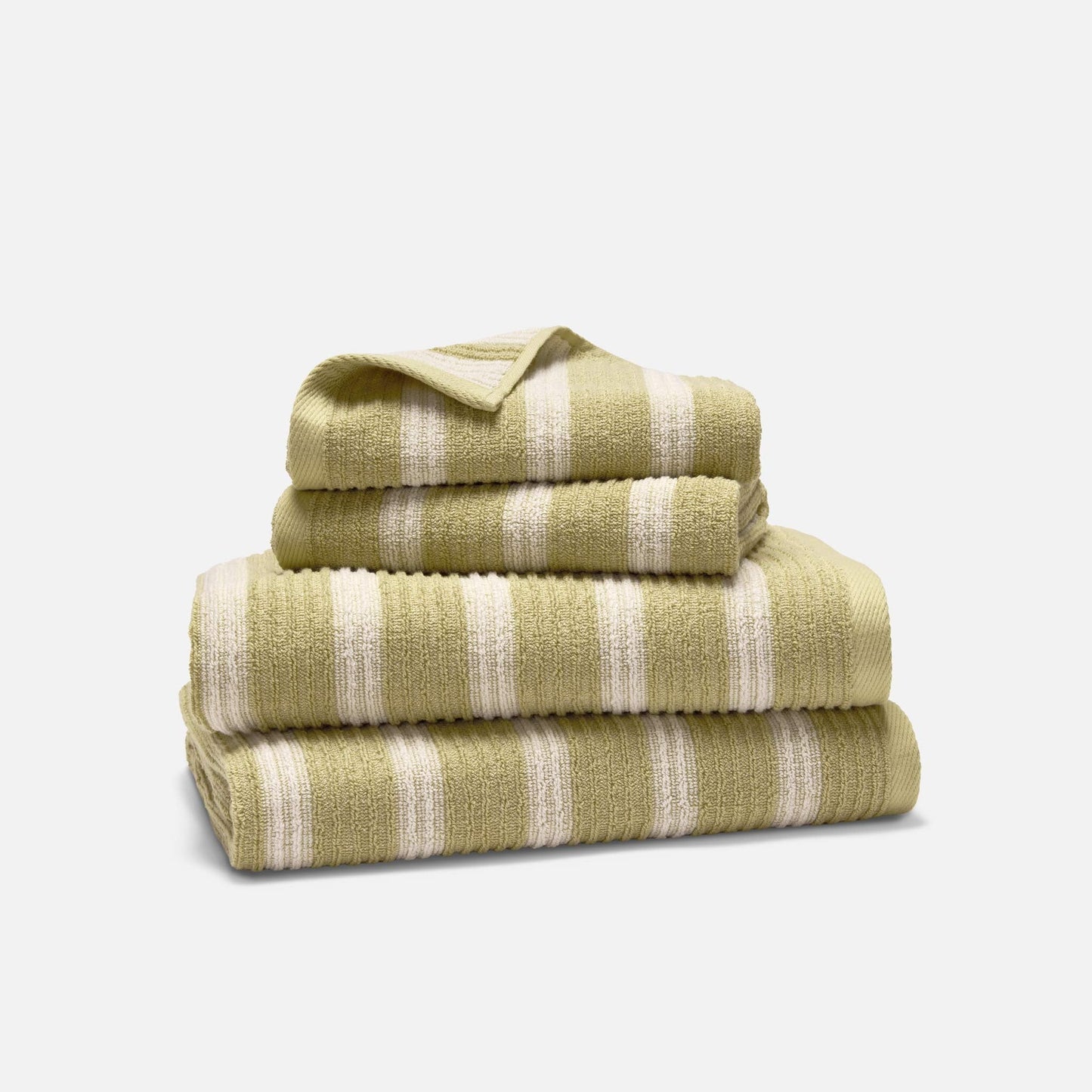 Ribbed Cotton TENCELTM Bath Towel Bundle