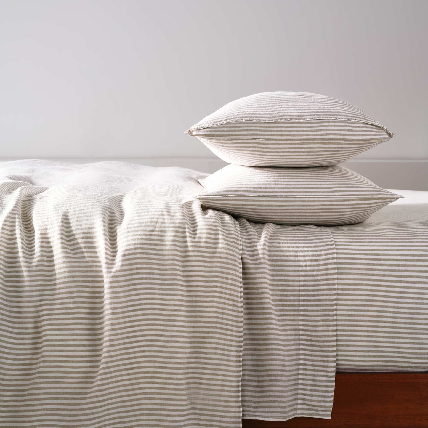 Set of 2 Washed European Linen Core Sheet Set Bundle