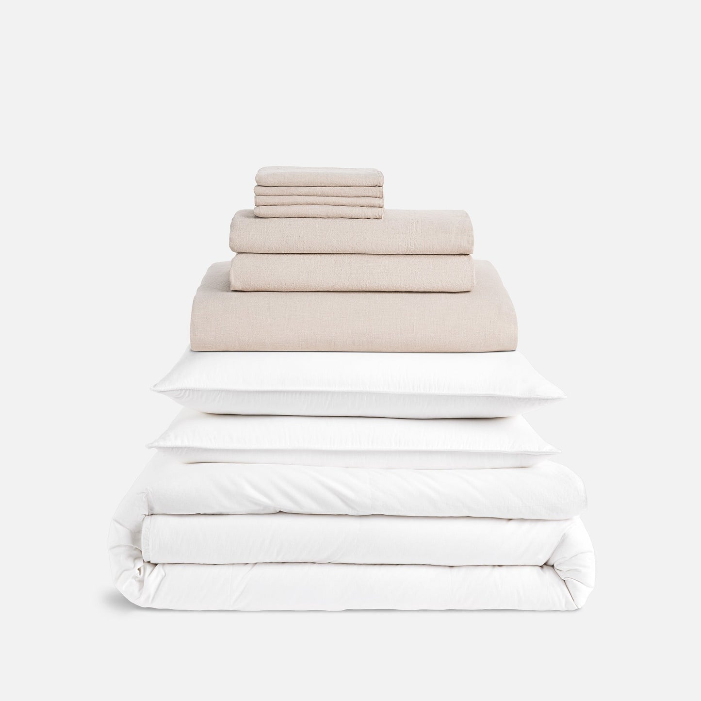 Washed European Linen Whole Bedding Bundle