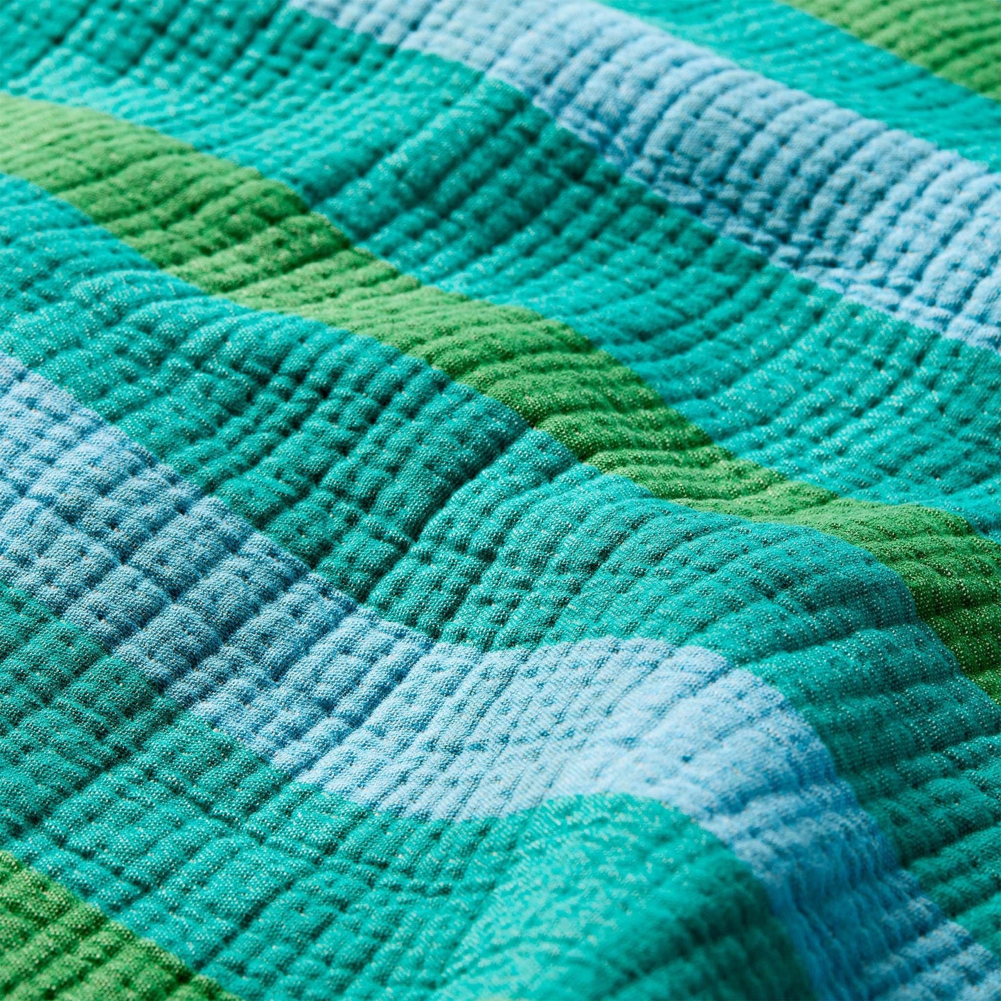 Sunwashed Check Bed Blanket - Last Call