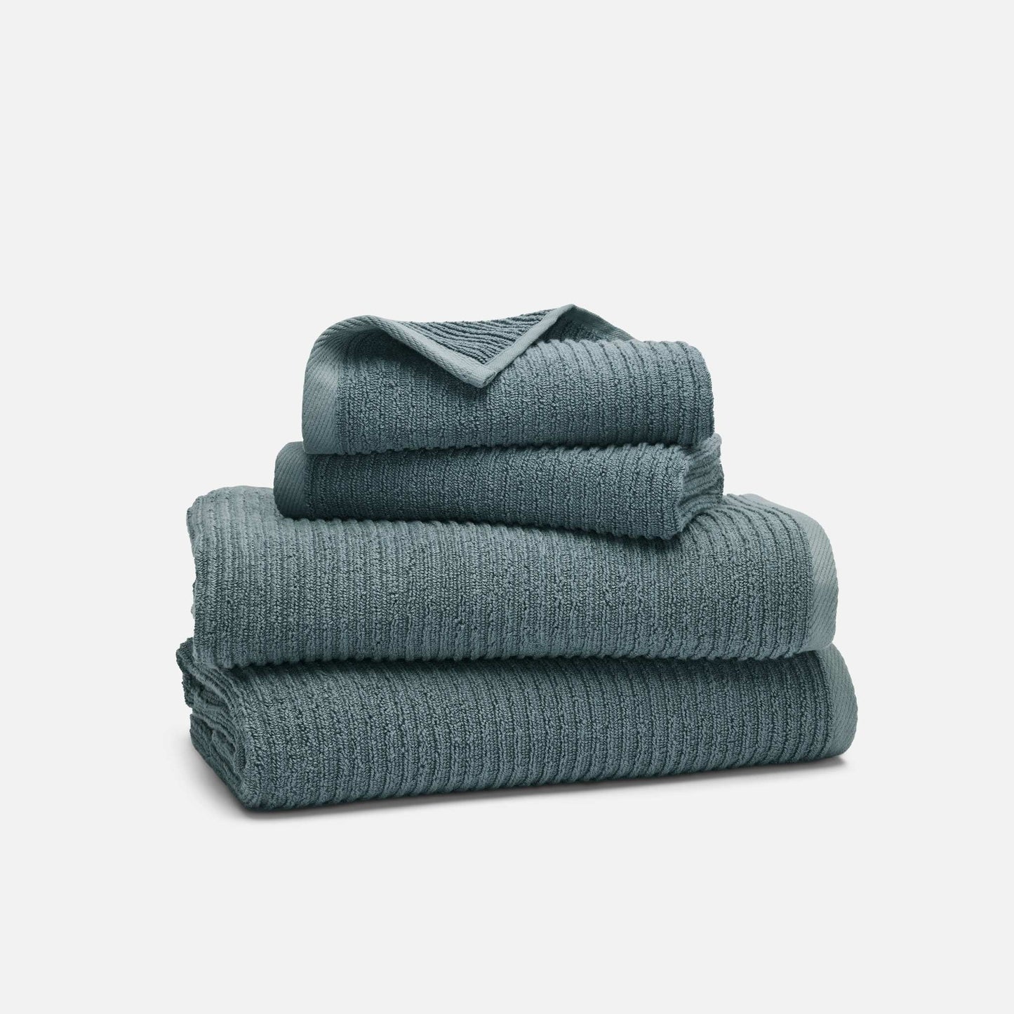 Ribbed Cotton TENCELTM Bath Towel Bundle