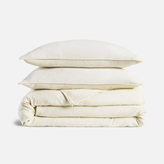 Washed European Linen Duvet Set