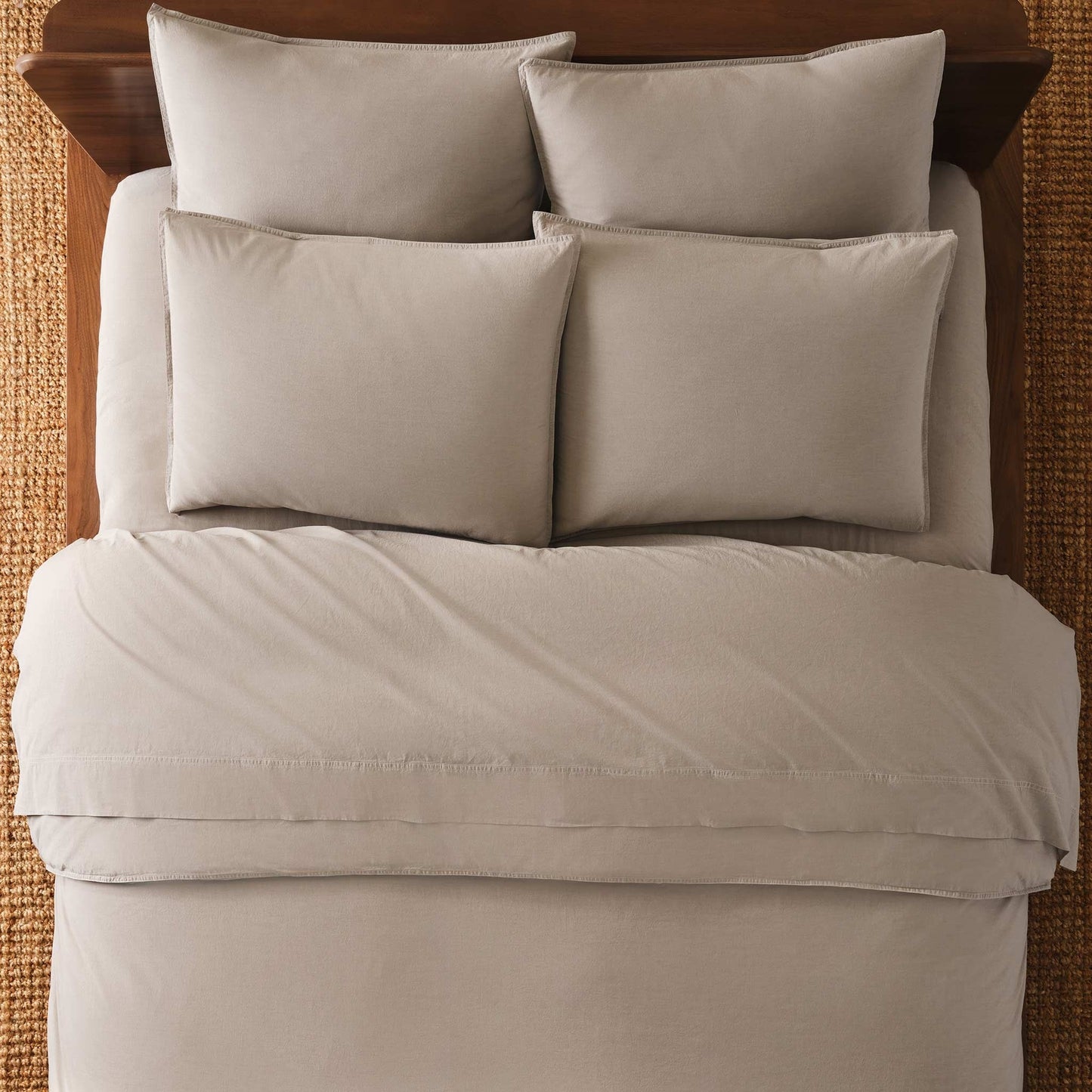 Washed Classic Percale Duvet Set Bundle