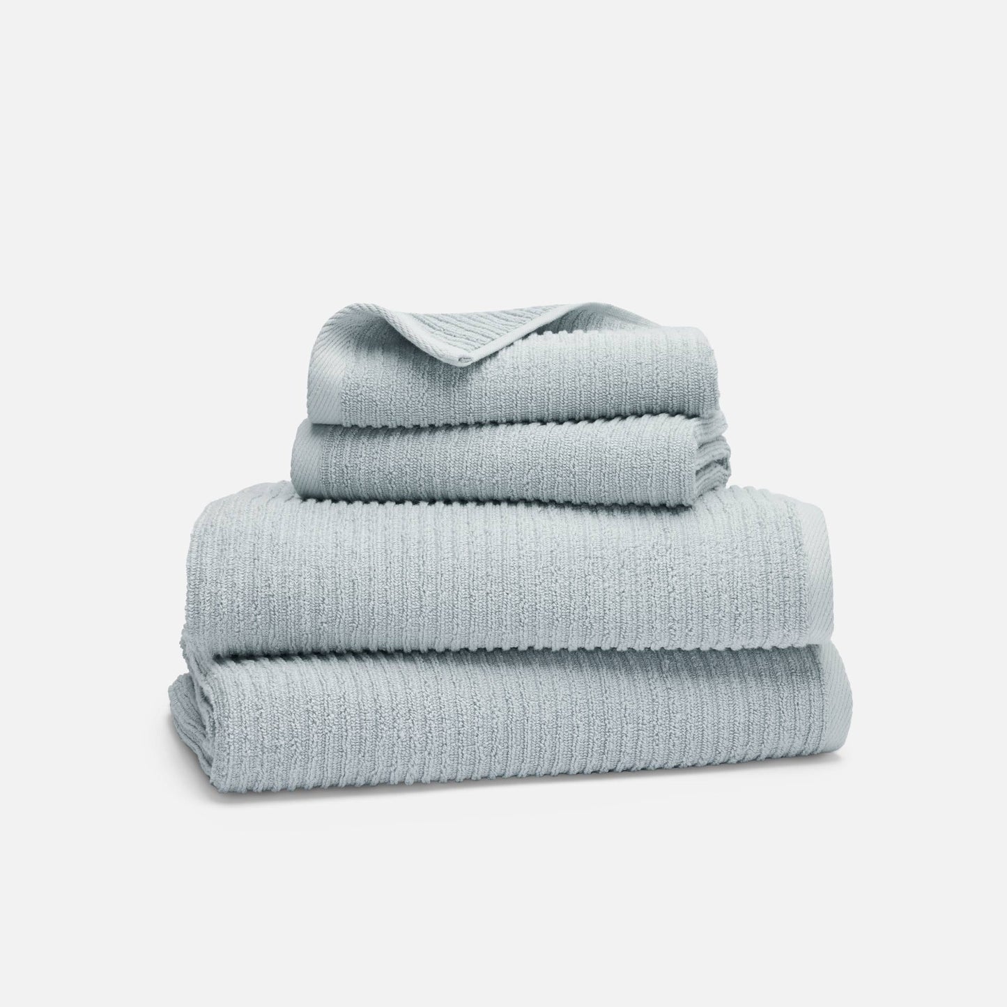 Ribbed Cotton TENCELTM Bath Towel Bundle
