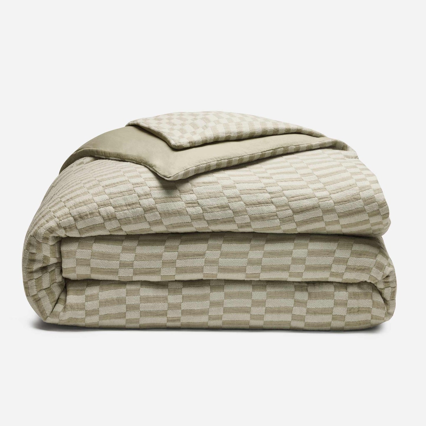 Woven Checkerboard Duvet Cover