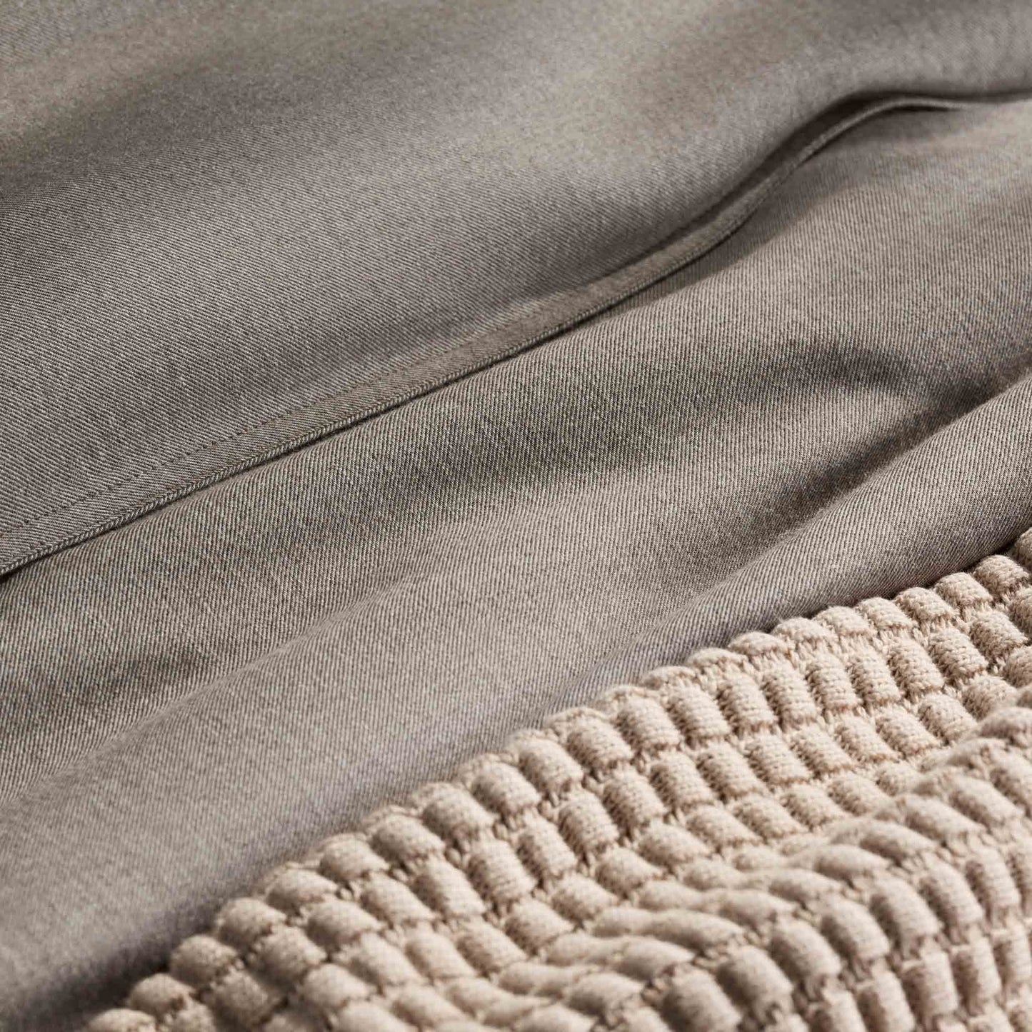 Grid Knit Cotton Throw Blanket - Last Call