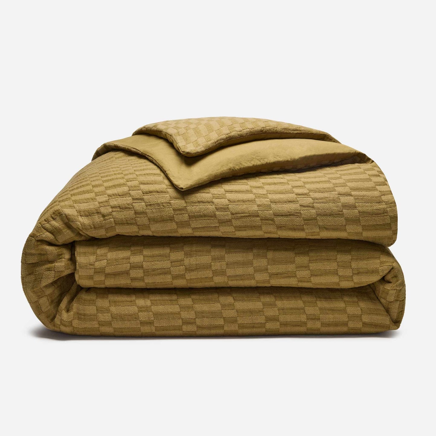 Woven Checkerboard Duvet Cover
