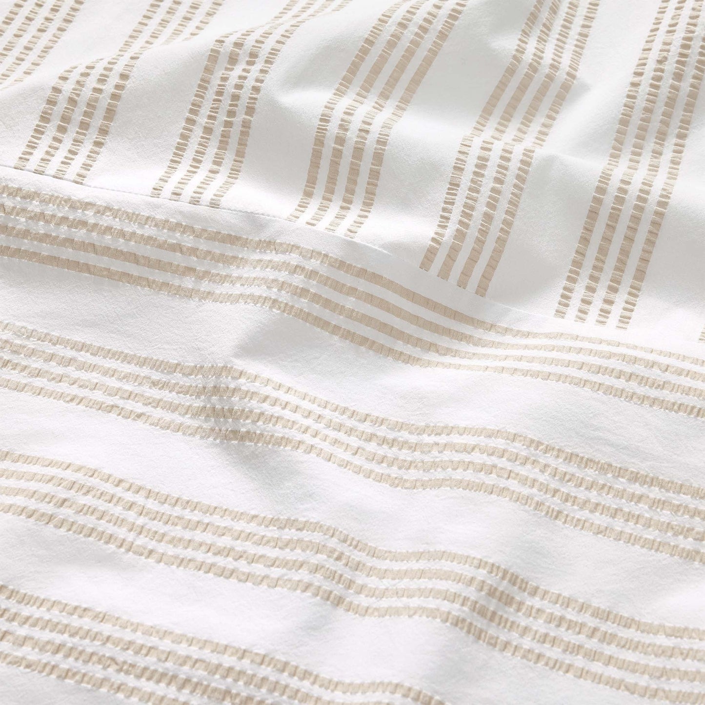 Seersucker Classic Percale Duvet Cover