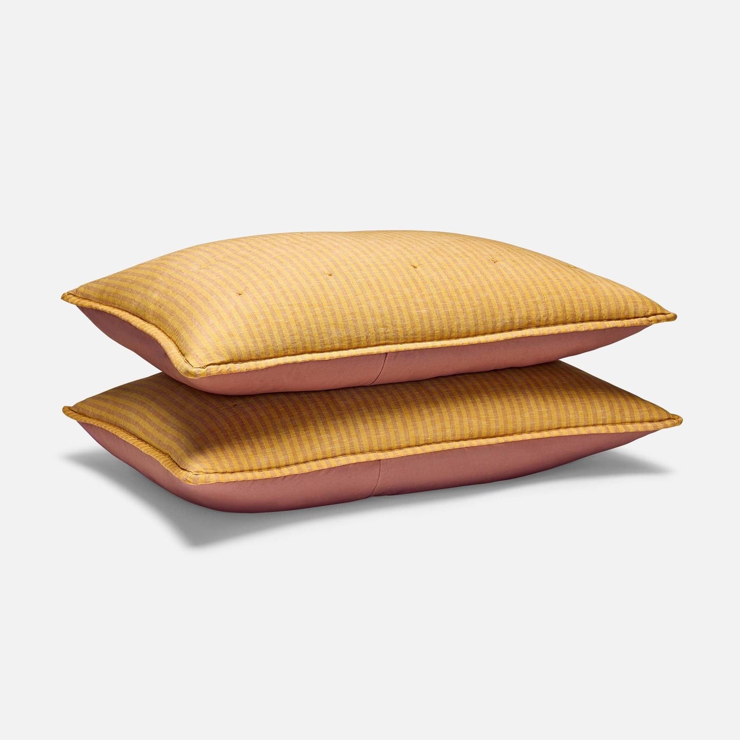 Washed European Linen Quilted Sham Set