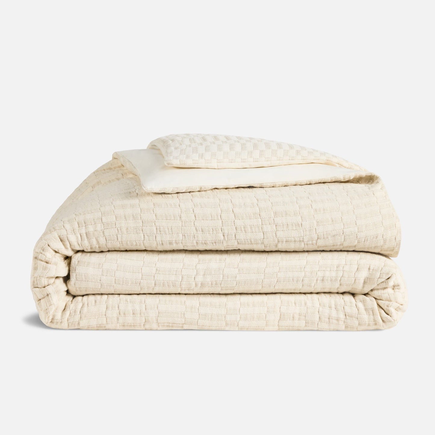 Woven Checkerboard Duvet Cover - Last Call