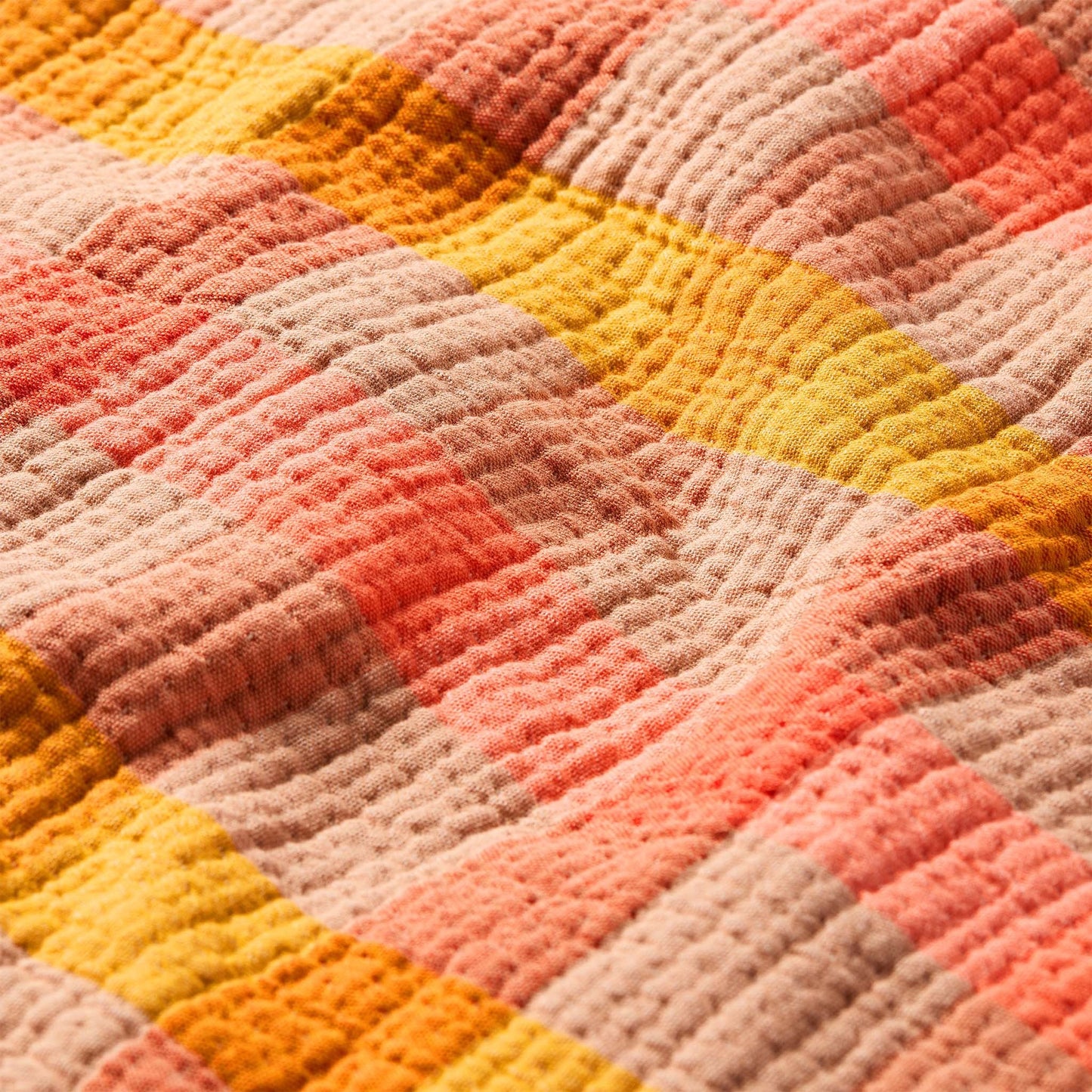 Sunwashed Check Bed Blanket - Last Call