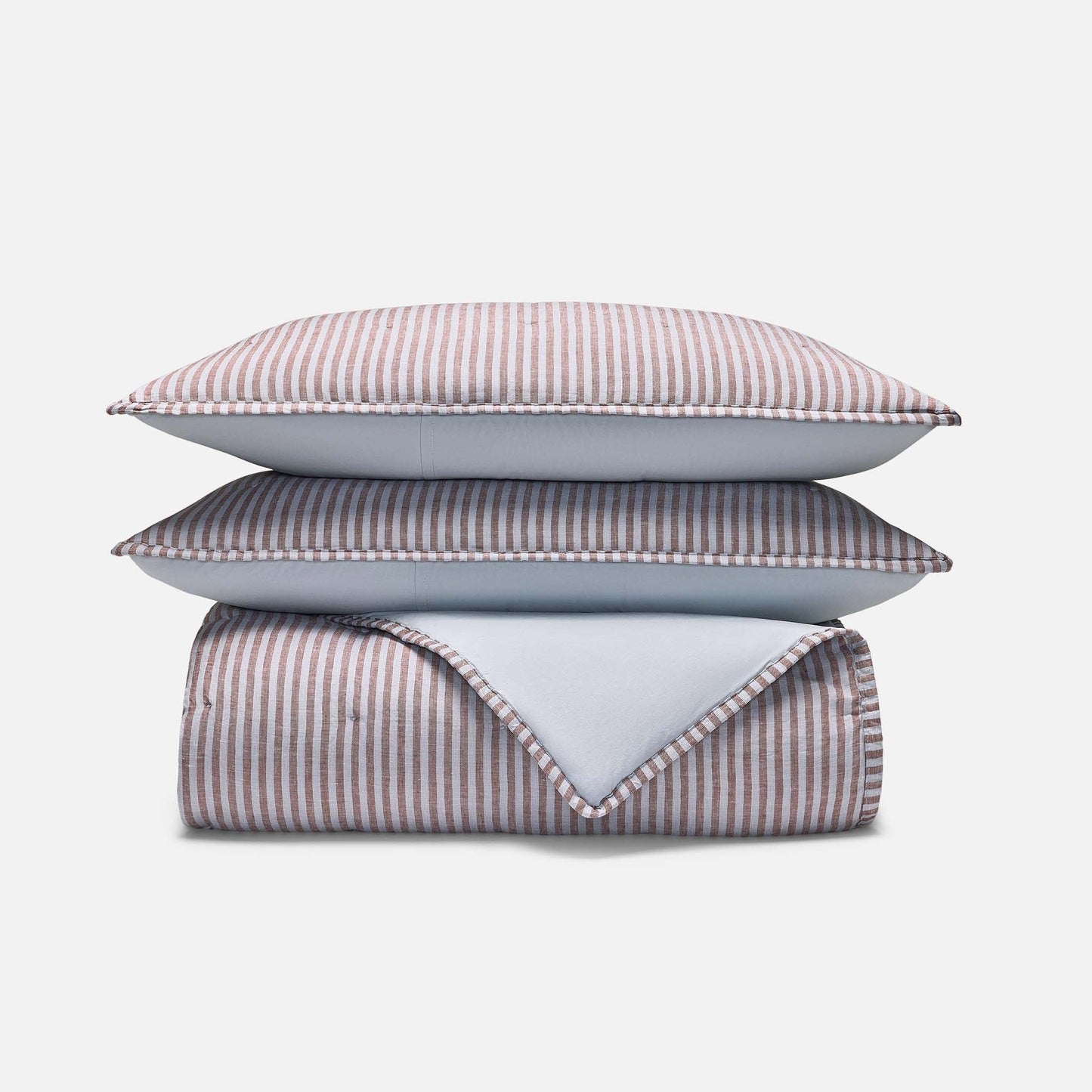 Washed European Linen Quilt Set