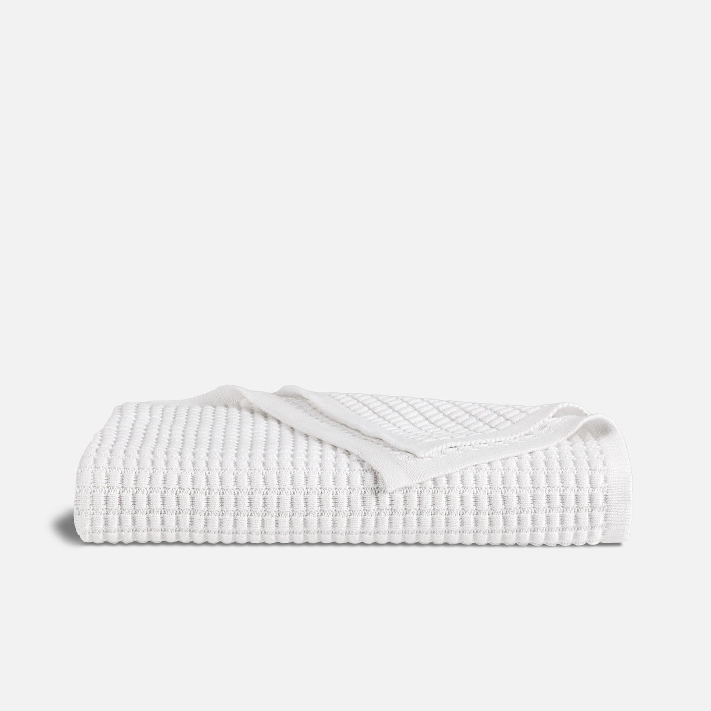 Grid Knit Cotton Throw Blanket - Last Call