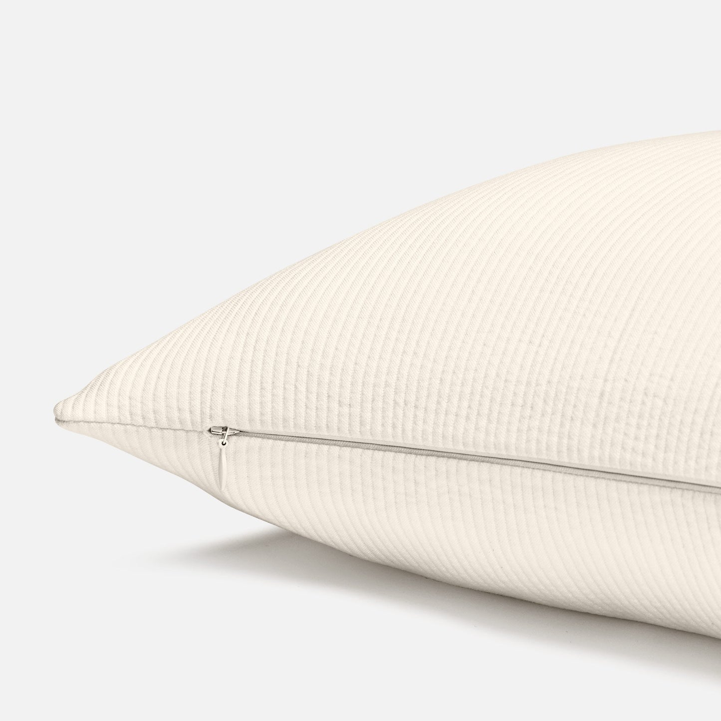 Ribbed Matelasse Lumbar Pillow Cover