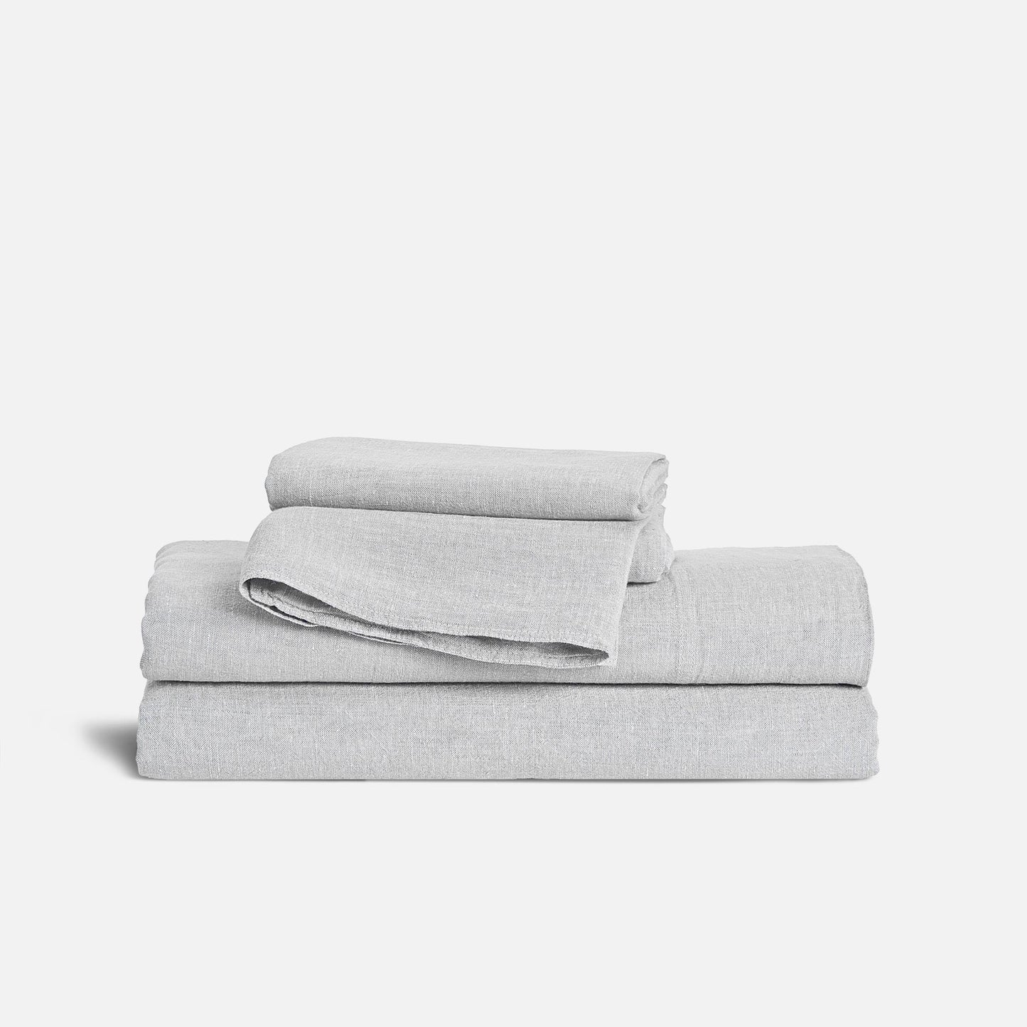 Set of 2 Washed European Linen Core Sheet Set Bundle