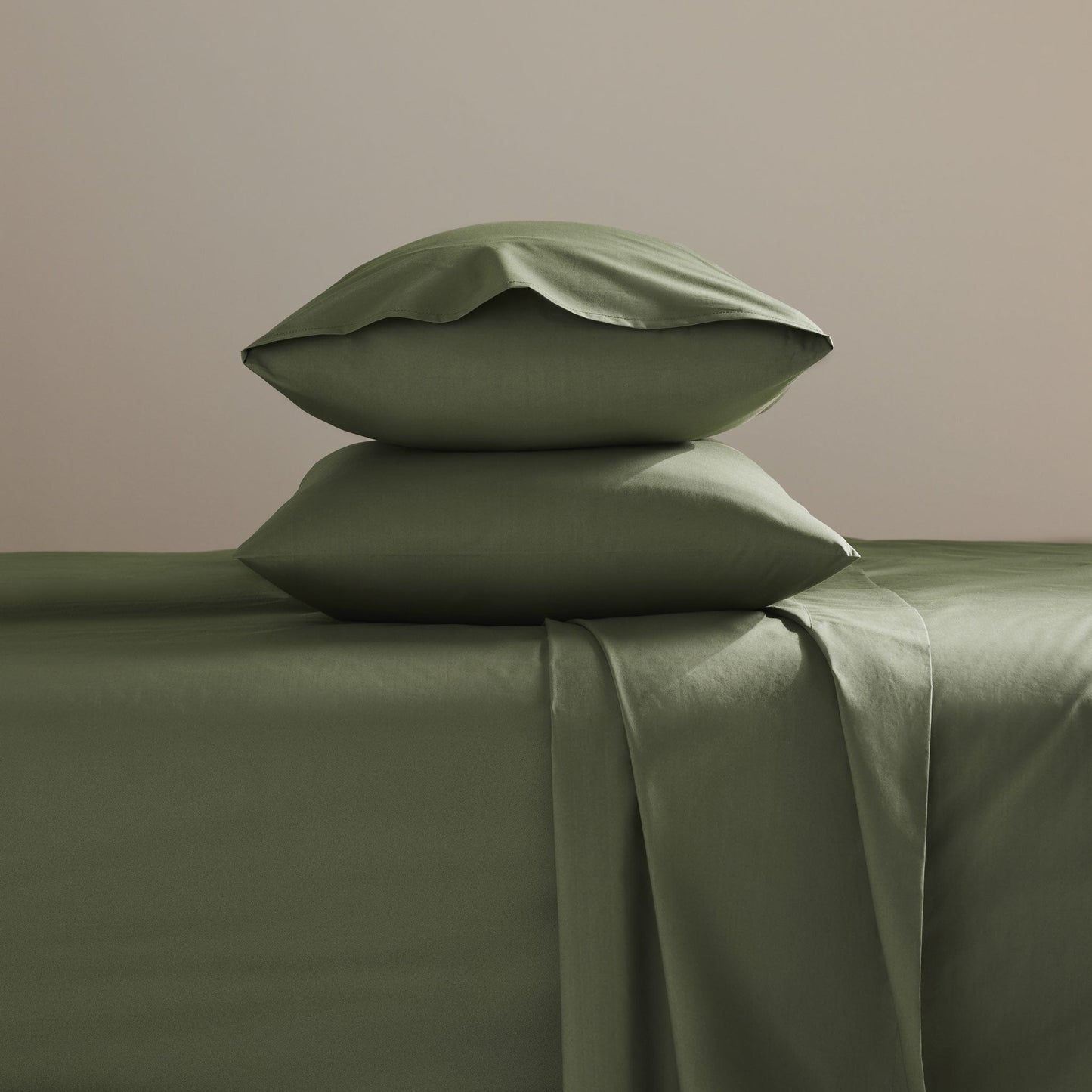 Classic Percale No Flat Sheet Set Bundle