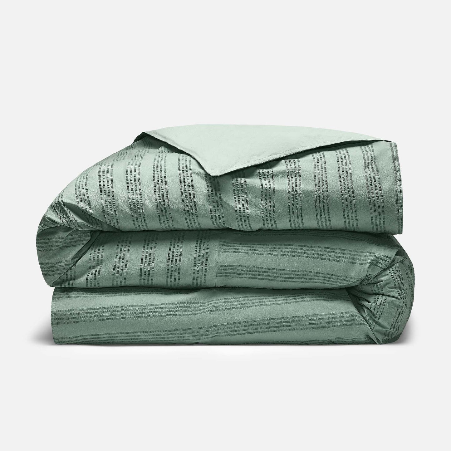 Seersucker Classic Percale Duvet Cover
