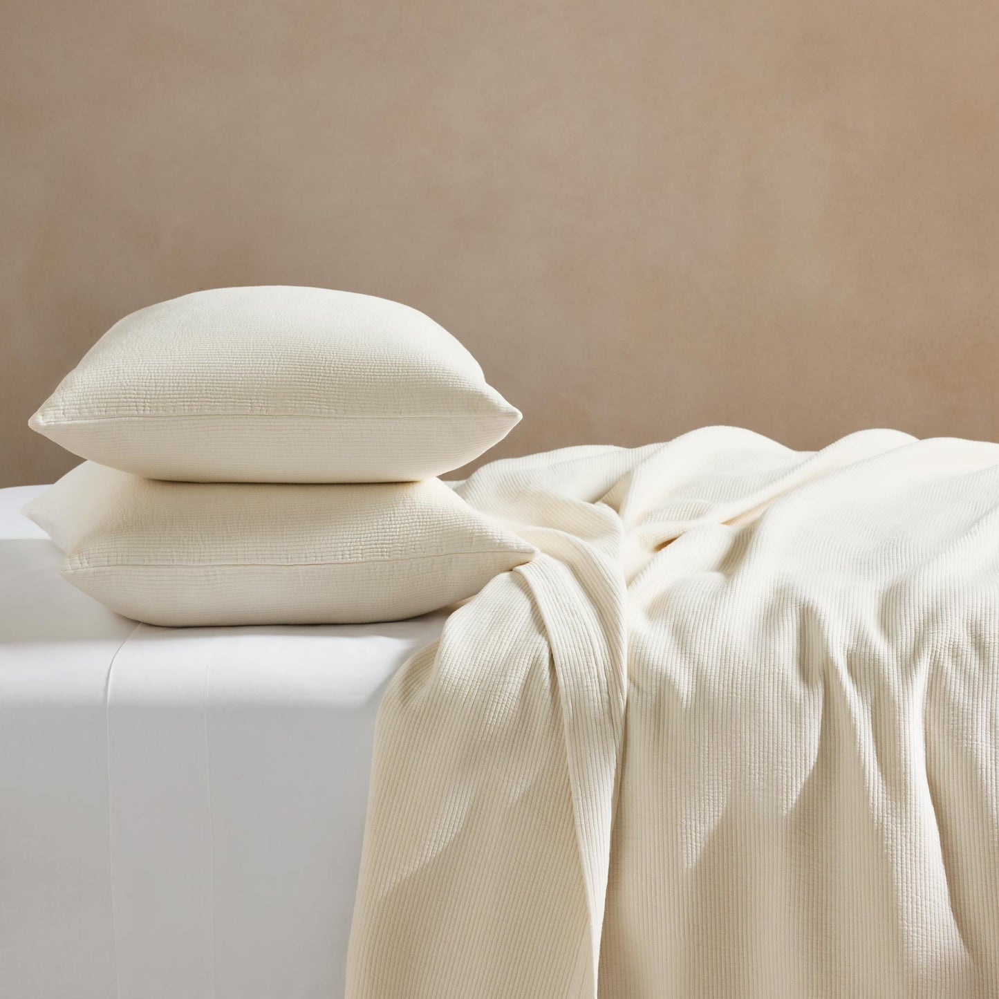 Ribbed Matelasse Sham Set