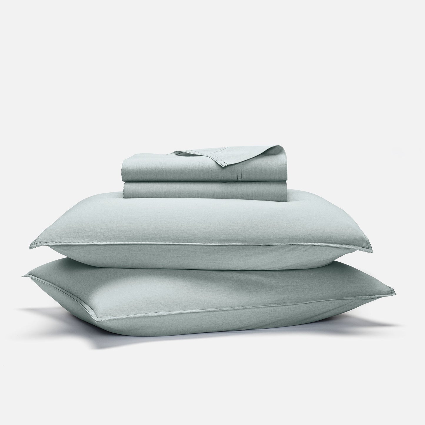 Set of 2 Washed Classic Percale Core Sheet Set Bundle