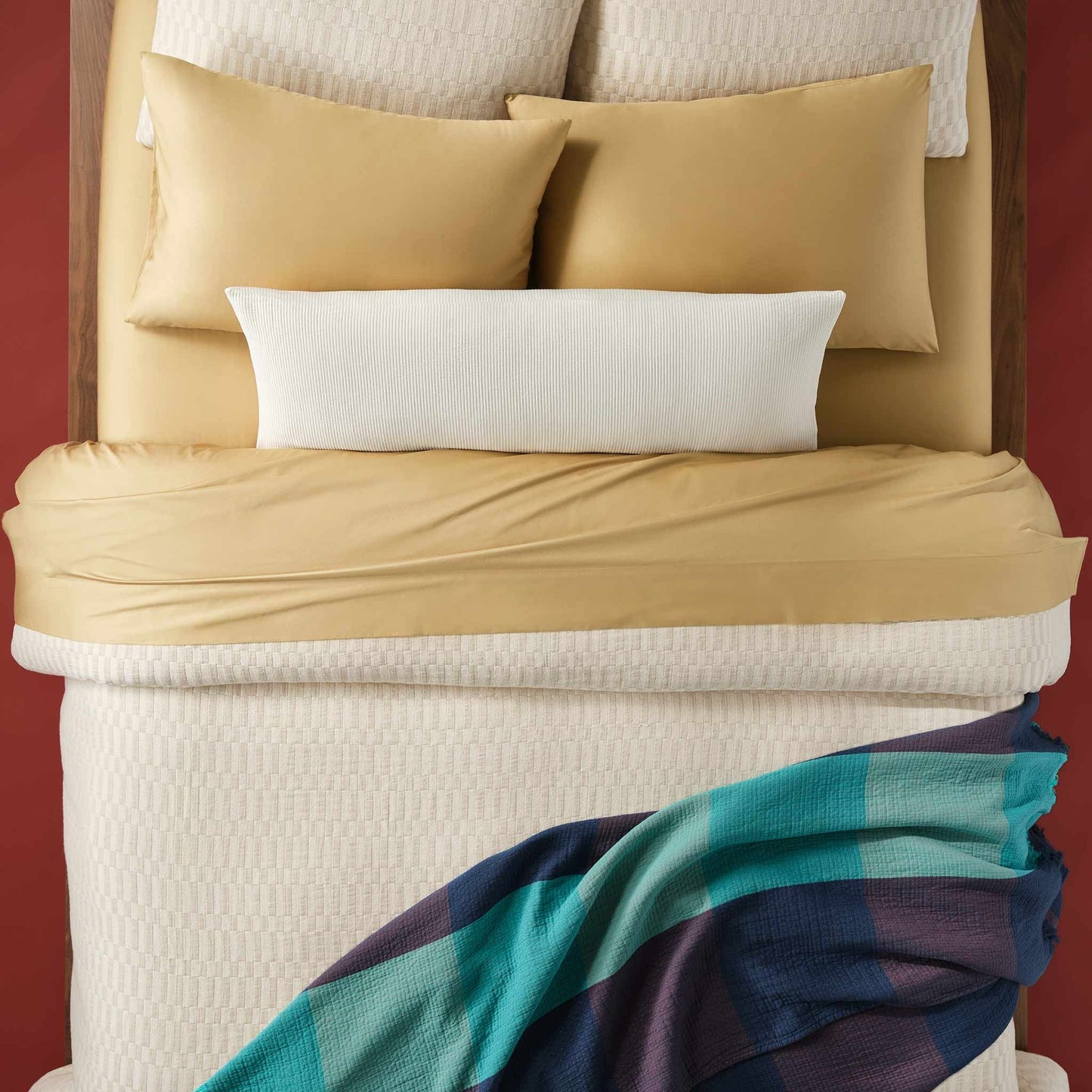 Woven Checkerboard Duvet Cover