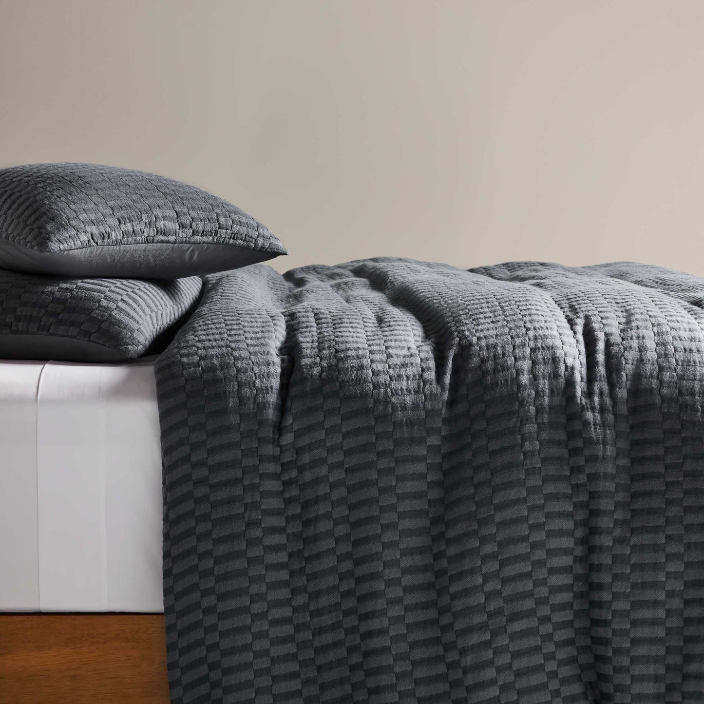 Woven Checkerboard Sham Set