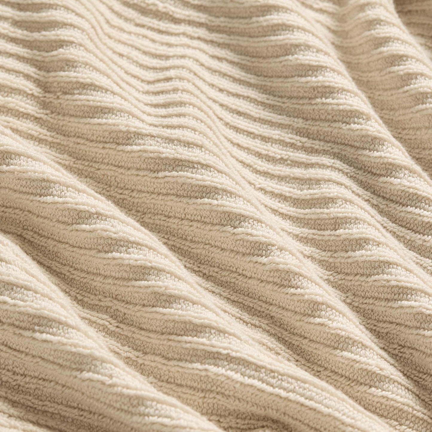 Ribbed Cotton TENCELTM Hand Towels Set of 2