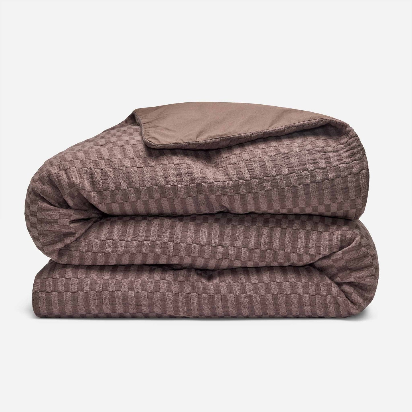 Woven Checkerboard Duvet Cover