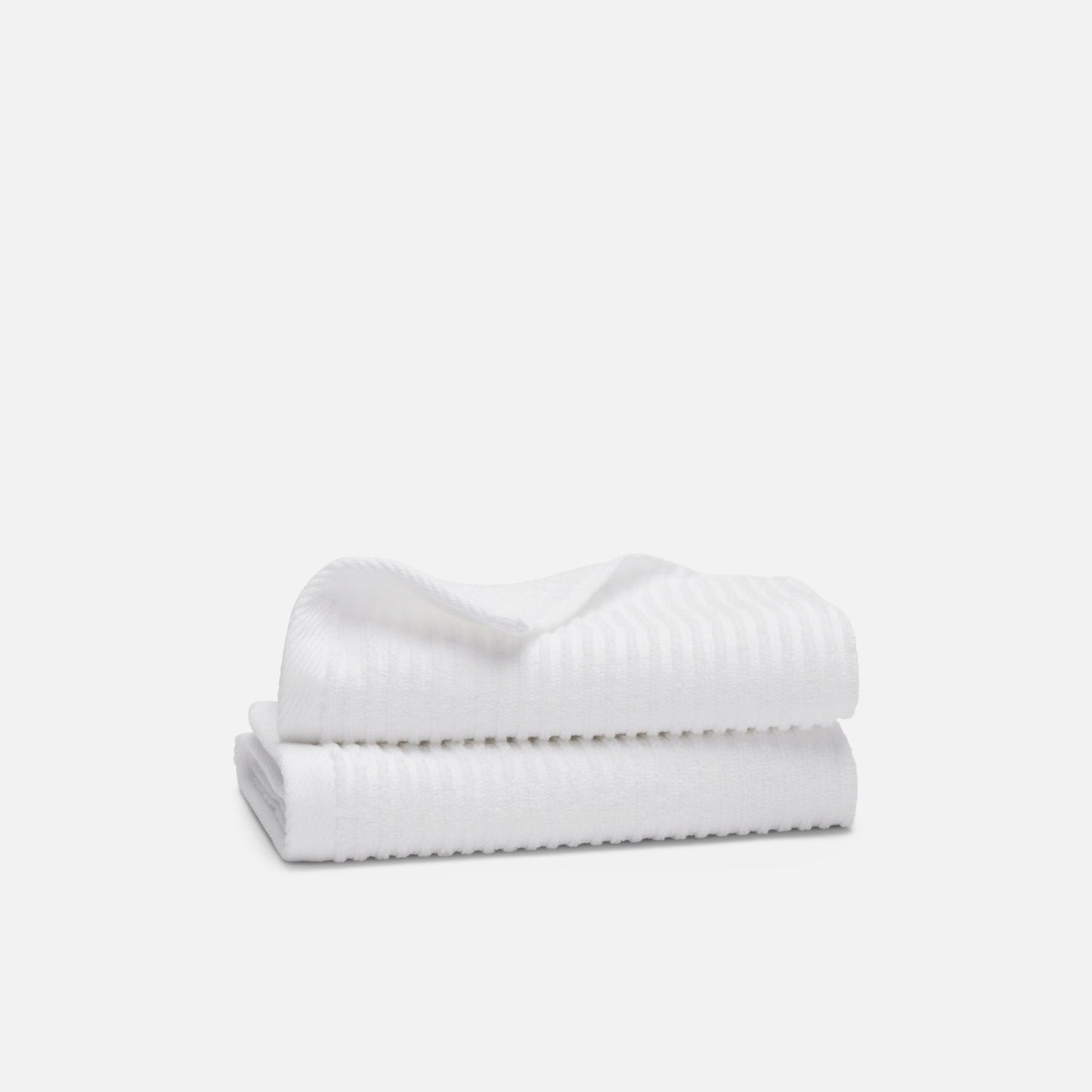 Ribbed Cotton TENCELTM Hand Towels Set of 2