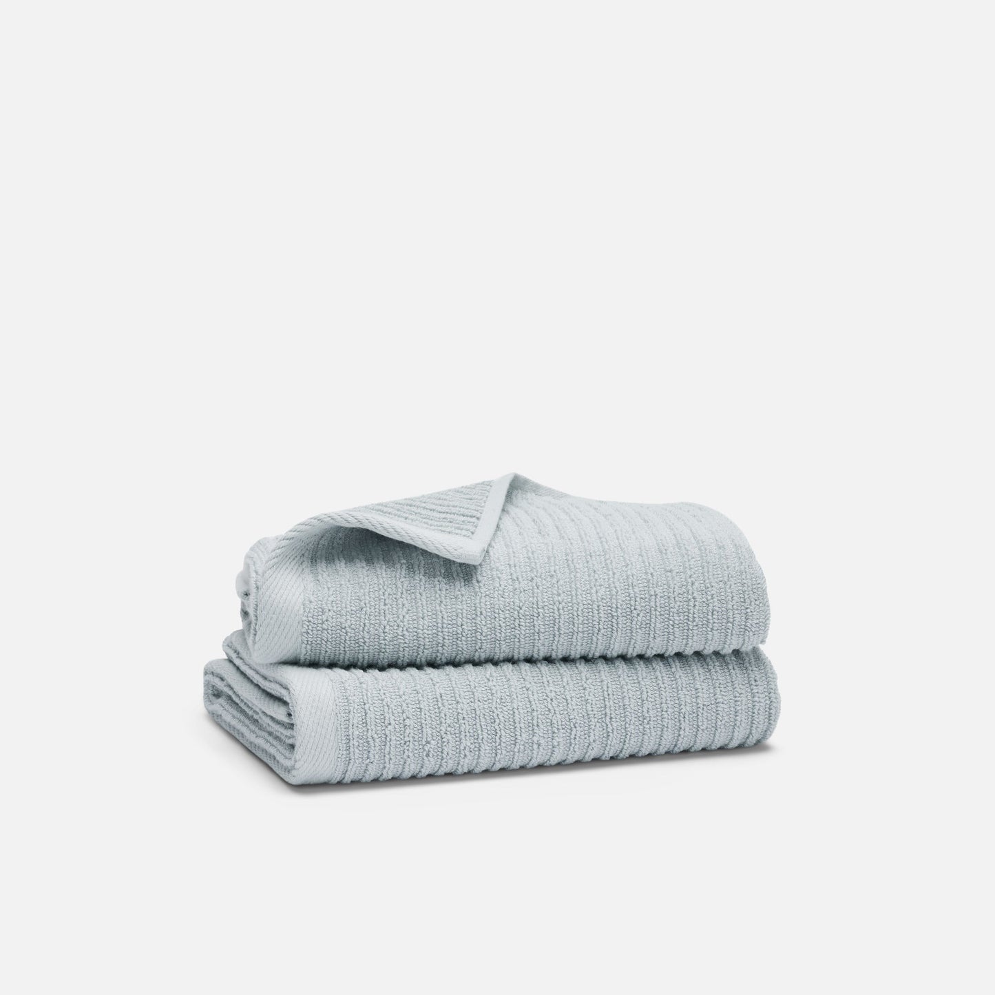 Ribbed Cotton TENCELTM Hand Towels Set of 2