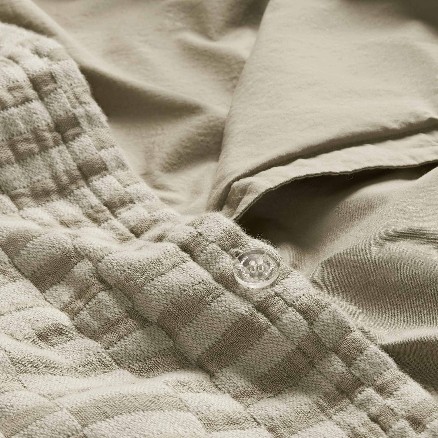 Woven Checkerboard Duvet Cover