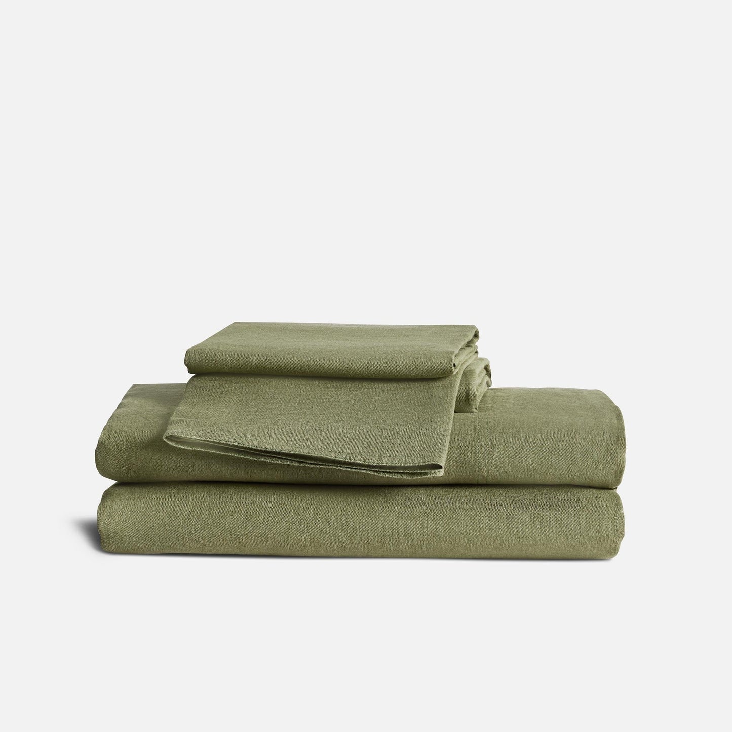 Set of 2 Washed European Linen Core Sheet Set Bundle
