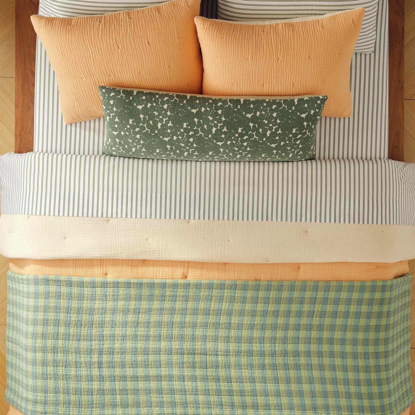 Drifting Blooms Lumbar Pillow Cover